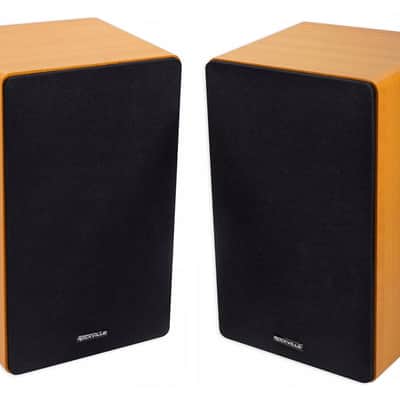 (2) Rockville RockShelf 68C 400w Wood 6.5 inch Home Theater Bookshelf Speakers/8 Ohm image 3