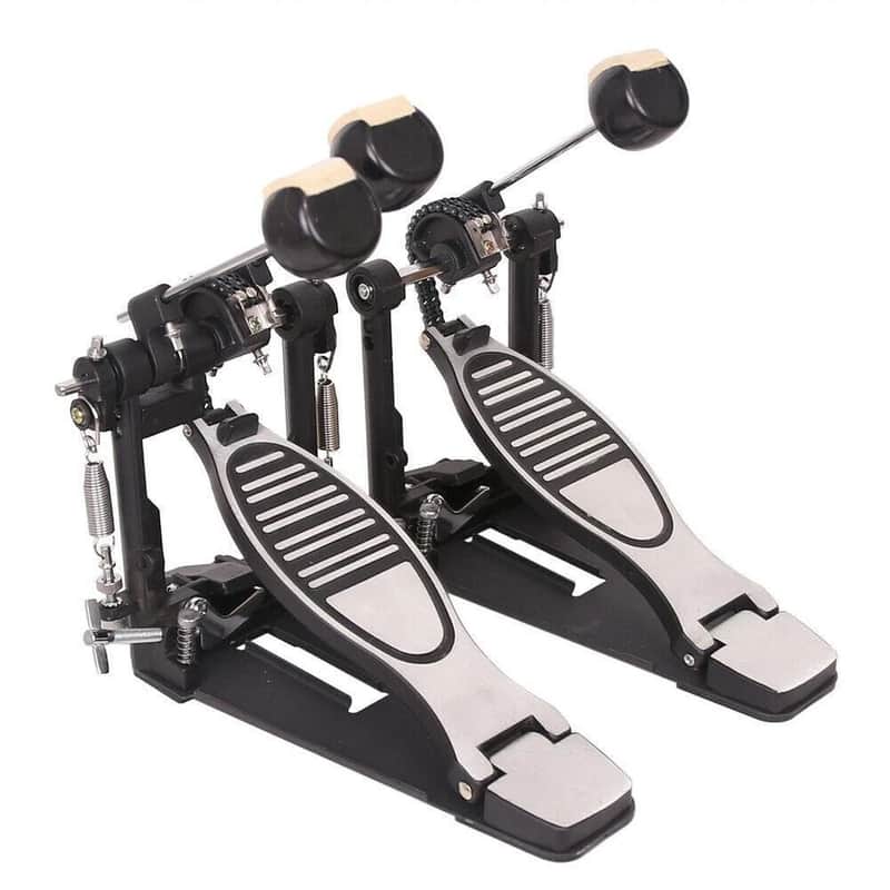New Professional Double Bass Drum Pedal Twin Kick Drum Pedal Dual Chain image 1
