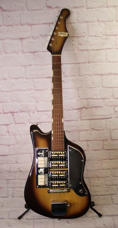 Vintage 1960's Teisco SS-4L Zimgar - 4 Gold Foil Ry Cooder Pickups /  Clean ! image 1