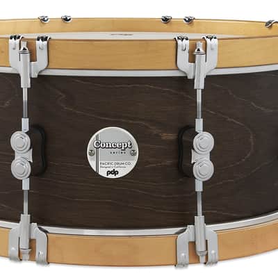 Pacific Drums & Percussion Add-Ons PDP Concept Classic, 6.5x14, Walnut/Natural Hoops Snare Drum (PDCC6514SSWN) image 1