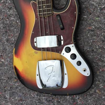 Fender Jazz Bass 1966 - Sunburst Dot and Binding image 7