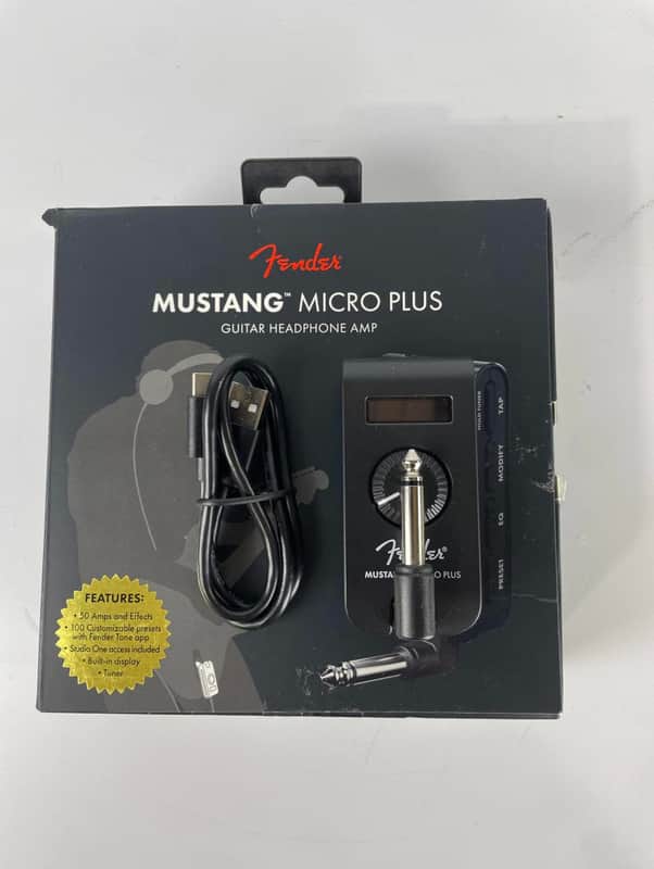Fender Mustang Micro Plus Personal Guitar Headphone Amplifier image 1
