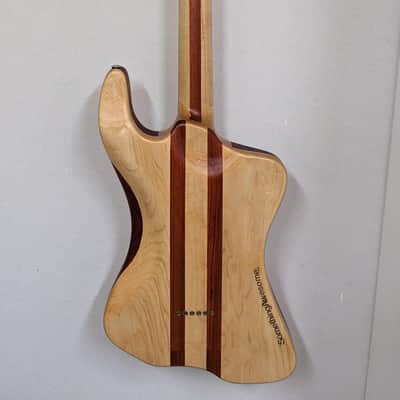 SomethingAwesome. Low 27 Baritone Semi-hollow Left Handed - Natural image 3