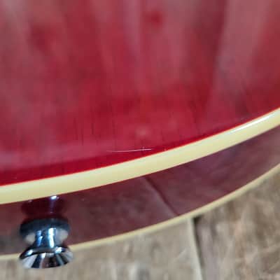 Harley Benton BM-75 DLX Brian May Red Special Replica - Transparent Red image 18