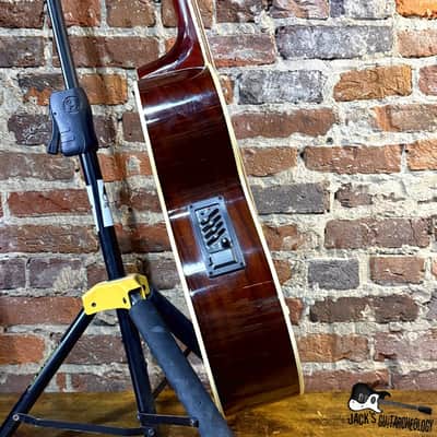 Economy Acoustic Electric 4-String Bass (2010s - Blue) image 7
