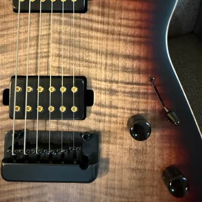 Ernie Ball Music Man Rabea Massaad Signature Sabre 2024 - Present - Vileblood Burst image 1