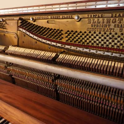 Ellington Upright Grand Player Piano 1903 - Mahogany image 10