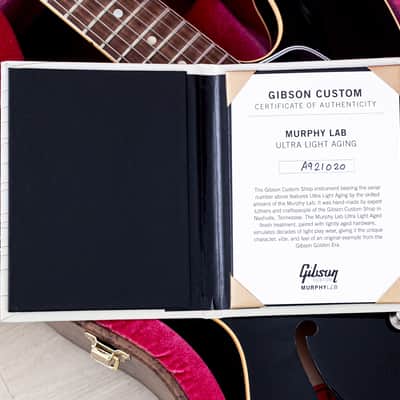 2022 Gibson Custom Shop 1959 ES-335 Murphy Lab Ultra Light Aged Ebony w/ Custombucker PAFs, Case & COA image 19