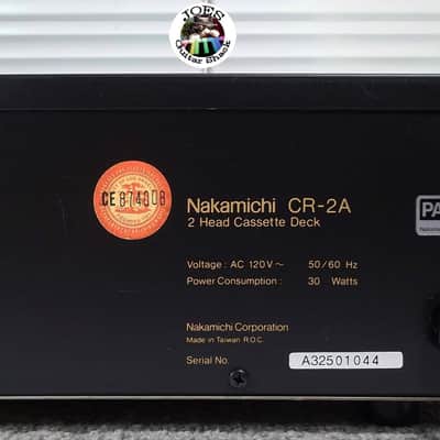 1987 Nakamichi CR-2A Stereo Cassette Deck 1-Owner Serviced w New Belts 08-27-2026 Super Clean & Excellent Condition #044 image 8