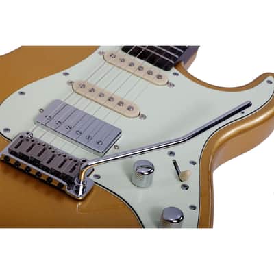 Schecter Nick Johnston 10th Anniversary HSS Atomic Saffron image 7
