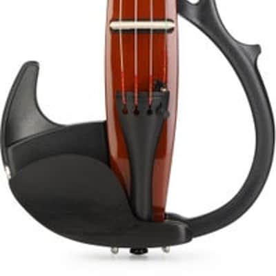Yamaha Silent Series SV-200 Electric Violin - Brown image 2