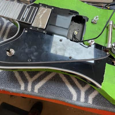 Custom Left handed black Firebird with bigsby & Tonerider alnico 2 classic humbuckers - Black image 15