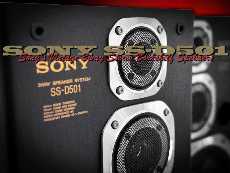 SONY SS-D501 Collector's Vintage Stereo Bookshelf Speakers image 1