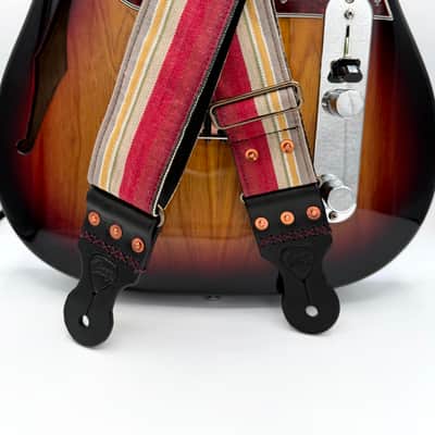 Bridge Strap & Belt Co. Mojave Sunset Stripe Guitar Strap image 1