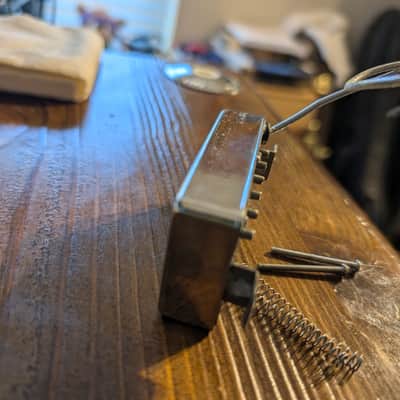 Rio Grande BBQ "BARBEQUE BUCKER" Humbucker Bridge Pickup, 2 Conductor, G-Spaced 2013 - Nickel image 4
