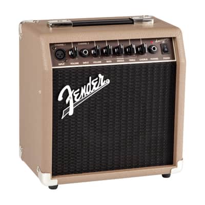 Fender Acoustasonic 15 120V 15 Watt Acoustic Guitar Amplifier (Brown and Wheat) image 4