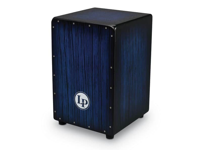 Latin Percussion Aspire Accents Series Cajon - Blue Burst Streak image 1