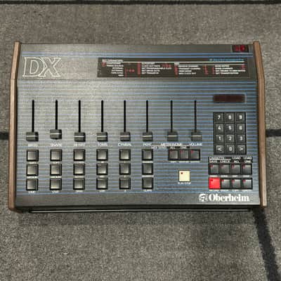 Oberheim DX 6-Voice Drum Machine 1982 - Blue with Wood Sides