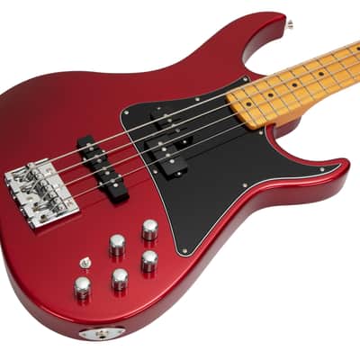 Vola Guitars ZVA 4 string bass - Candy Apple Red CLEARANCE SALE image 6