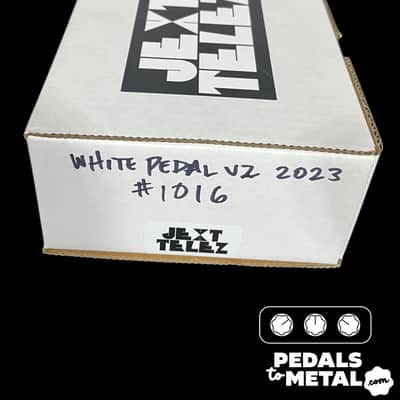 Jext Telez White Pedal V2 2017 - 2019 - White with Red Knobs X11924 image 2