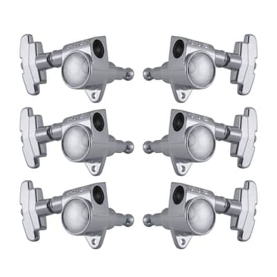 Genuine Grover 109C Super Rotomatic 3x3 tuners, Chrome image 1