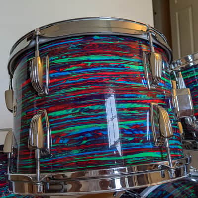 Ludwig Big Beat/Hollywood 1969 Psychedelic Red image 19