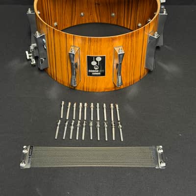Sonor Lite LD547x Snare Drum 14" x 7,25" 1985 - Genuine Rosewood Veneer image 16