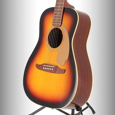 Fender Malibu Player, Walnut Fingerboard, Gold Pickguard, Sunburst (RP) image 3