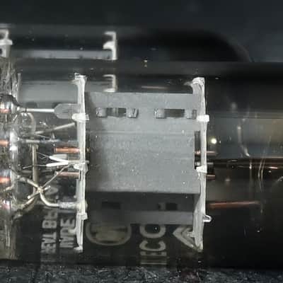 2x 1950's Mullard ECC81/12AT7 Top Square Getter Made in Great Britain Amplitrex Tested image 5