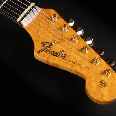 2021 Fender Custom Shop Artisan Maple Burl Stratocaster NOS - Aged Natural | USA Limited Edition Roasted Birdseye Maple Neck Macassar Ebony Fretboard Kloppmann ST60 Pickups | CoA OHSC image 9