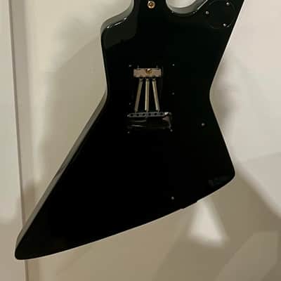 Rare Fernandes EX-85L Left Handed 1984 - Black - Explorer - Lightning Bolt Inlays - Set Neck - Made In Japan MIJ image 7