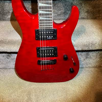 Jackson JS Series JS32TQ DKA Dinky Archtop with Amaranth Fretboard Rare Transparent Red +Bag image 1