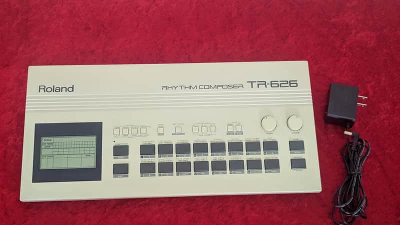 Roland TR-626 Rhythm Composer 1980s Drum Machine - White image 1