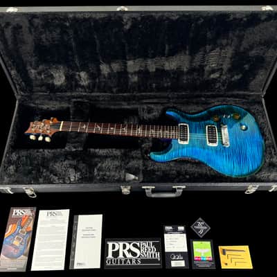 2020 Paul Reed Smith PRS Paul's Guitar Flame Top w Brushstroke Inlays ~ Faded Blue Jean image 12