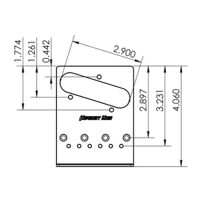 NEW Hipshot Telecaster® Retrofit Bridge 4 Mount Hole 6 Saddles - STAINLESS STEEL image 4