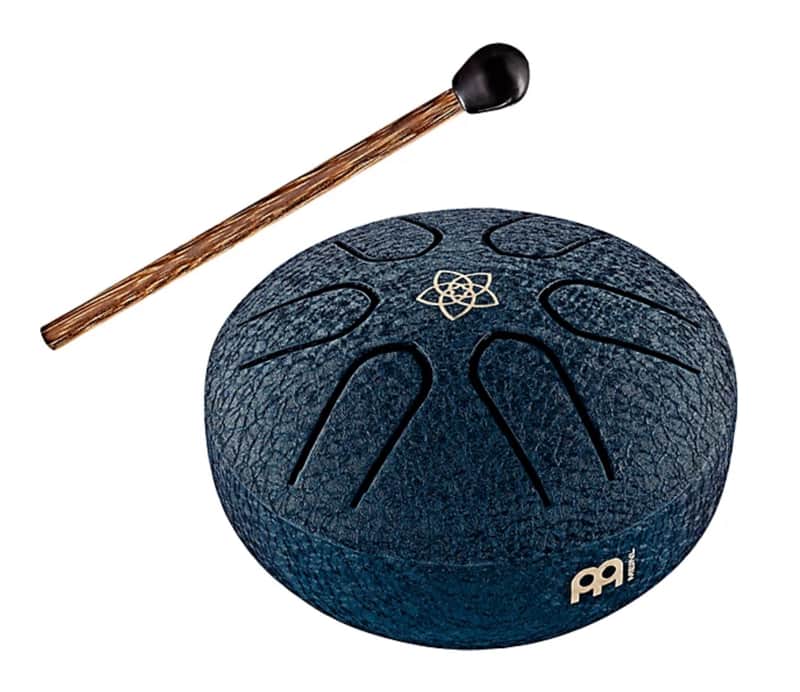 Meinl Sonic Energy Pocket Steel Tongue Drum - Venus Flower, Navy Blue image 1