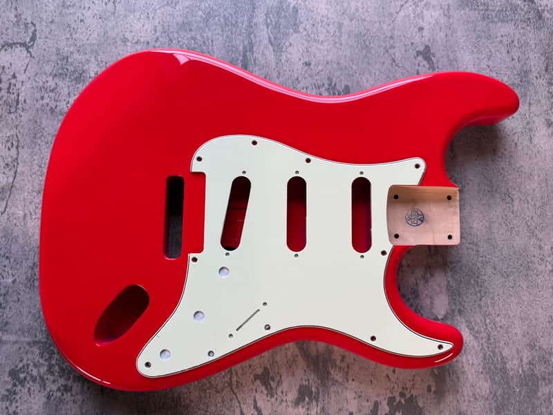 BMC Guitar Body Strat® Stratocaster® Standard SSS Route FIESTA RED image 1