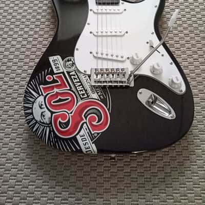 Sol Cerveza RARE Sol Beer Guitar Guitarra Stratocaster 2017 black image 5
