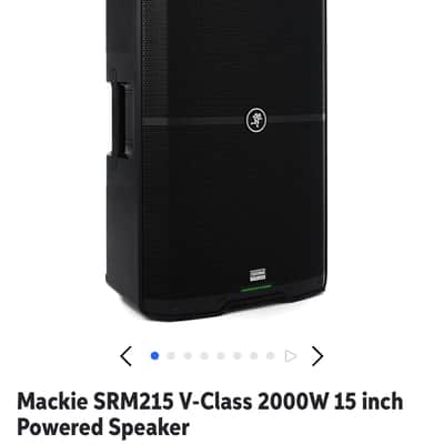 Mackie SRM215 V-Class 15" 2000-Watt High-Performance Powered Loudspeaker 2020 - Present - Black image 4