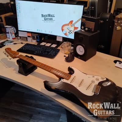 Fender  Stratocaster 1955 WW10 Wildwood Heavy Relic Ebony Custom Shop  2020 image 2