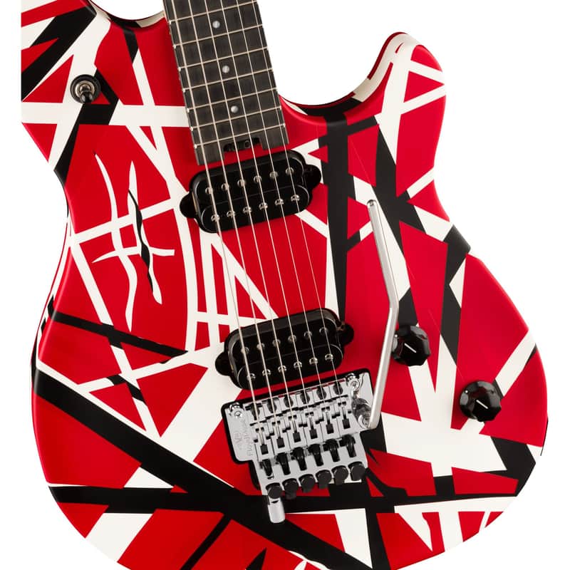 EVH Wolfgang Special Striped Series - Red Black and White image 1