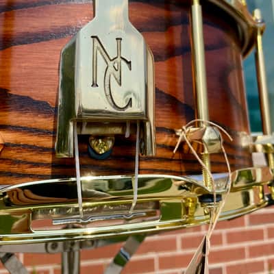 Noble & Cooley 6x14 Special Edition Solid Shell Classic Sassafras Snare Drum Honey Maple Satin *Video Demo* image 12