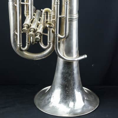 Vintage 1910-1920s J.W. York & Sons Baritone Euphonium with Hardcase image 1