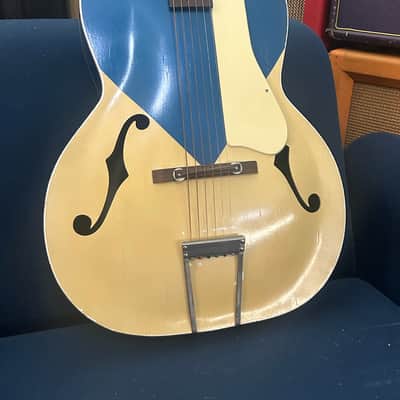 Vintage Silvertone Colorama Archtop Acoustic 1950’s Kentucky Blue RARE John Prine image 2