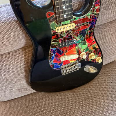 1983 Squier MIJ Standard Stratocaster with Rosewood Fretboard 1984 - 1988 - Black image 2