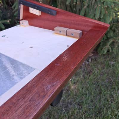 Korg PolySix Synthesizer Replacement Chassis / Body / Case - Exotic African Sapele Wood image 6