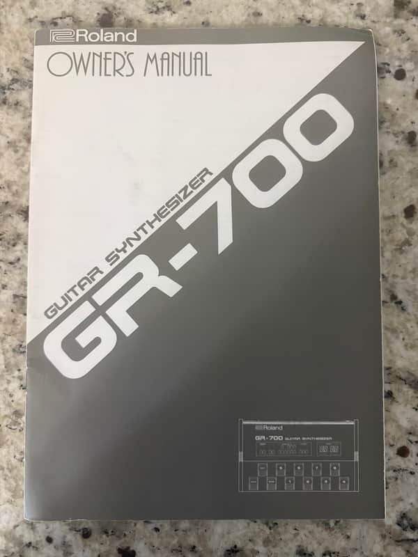 Roland GR-700 guitar synthesizer owners manual synth 80s image 1