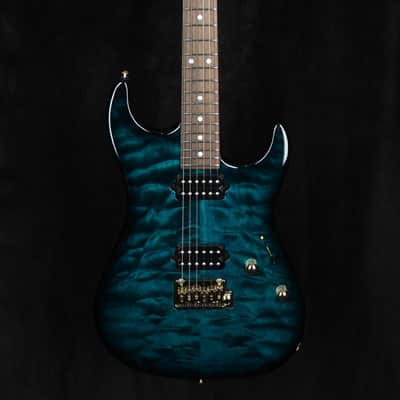 Suhr Standard Thin Burst Limited Edition in Transparent Teal with Indian Rosewood Fingerboard and Suhr 2 Post Tremolo image 3