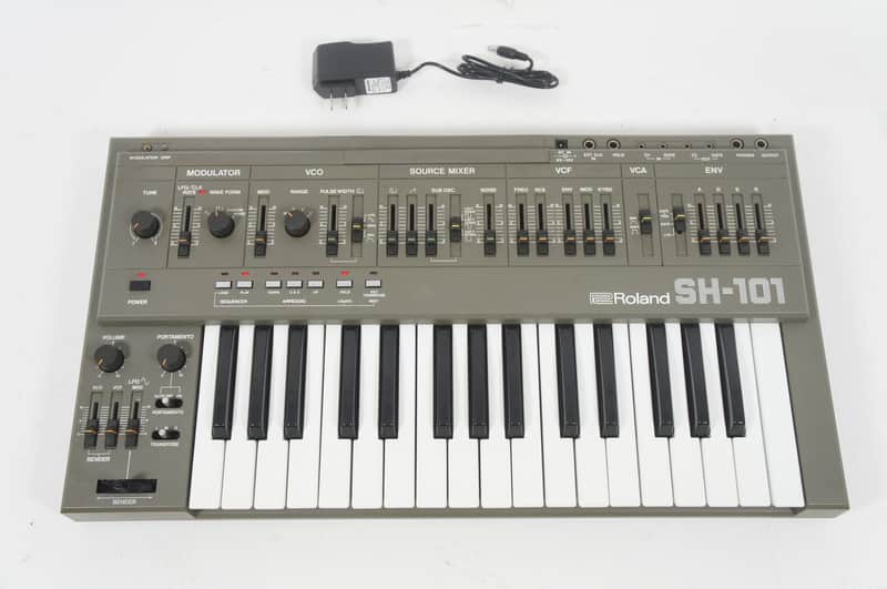 [SALE Ends June 22] Roland SH-101 Monophonic Analog Synthesizer Keyboard Perfect Working w/ 100-240V PSU image 1