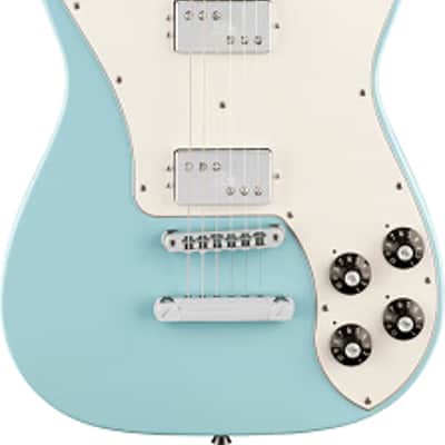 Fender Kingfish Delta Day Telecaster Deluxe Electric Guitar. Rosewood Fingerboard, Daphne Blue TGF33 image 1